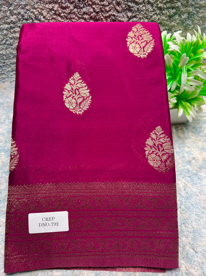 Artificial / Mix Crape Sarees