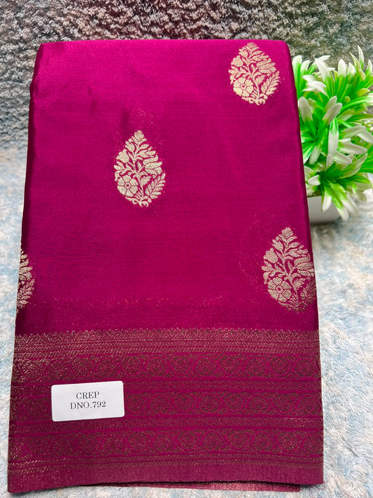 Artificial / Mix Crape Sarees