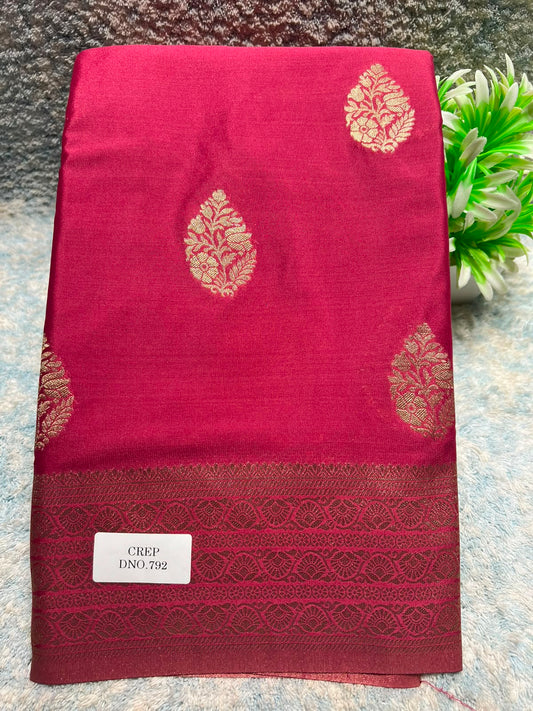 Artificial / Mix Crape Sarees
