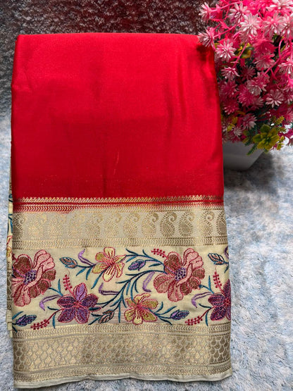 Artificial / Mix Crape Sarees