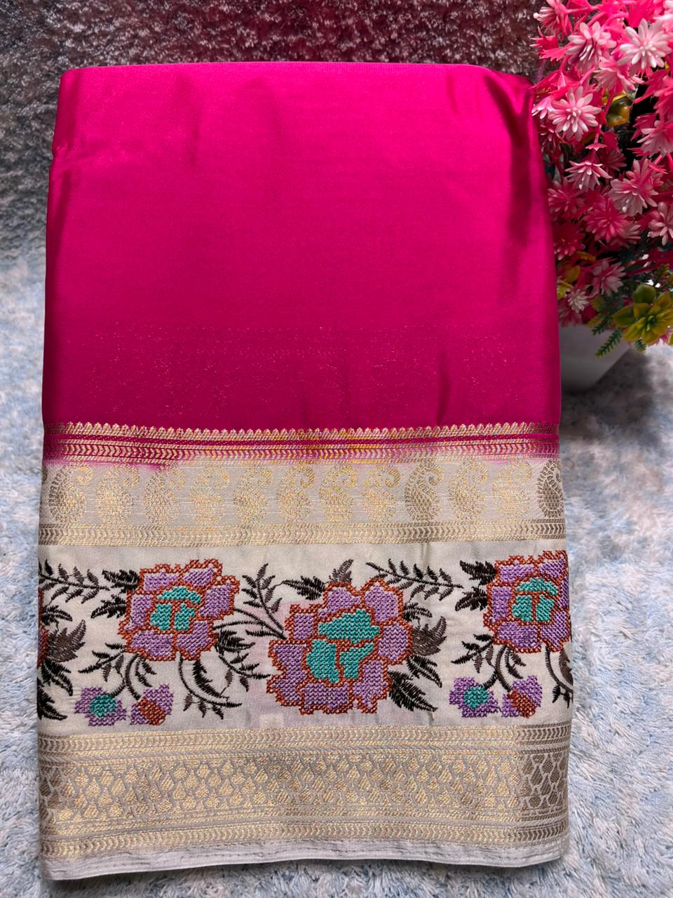 Artificial / Mix Crape Sarees