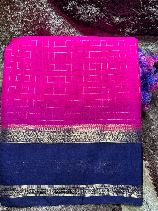 Artificial / Mix Crape Sarees