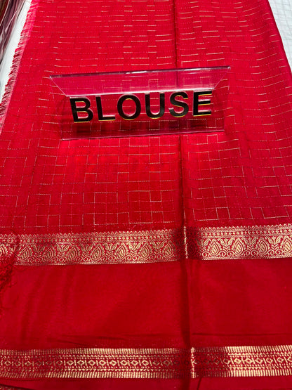 Artificial / Mix Crape Sarees