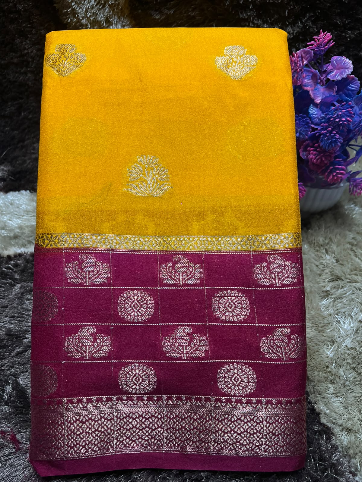Artificial / Mix Crape Sarees