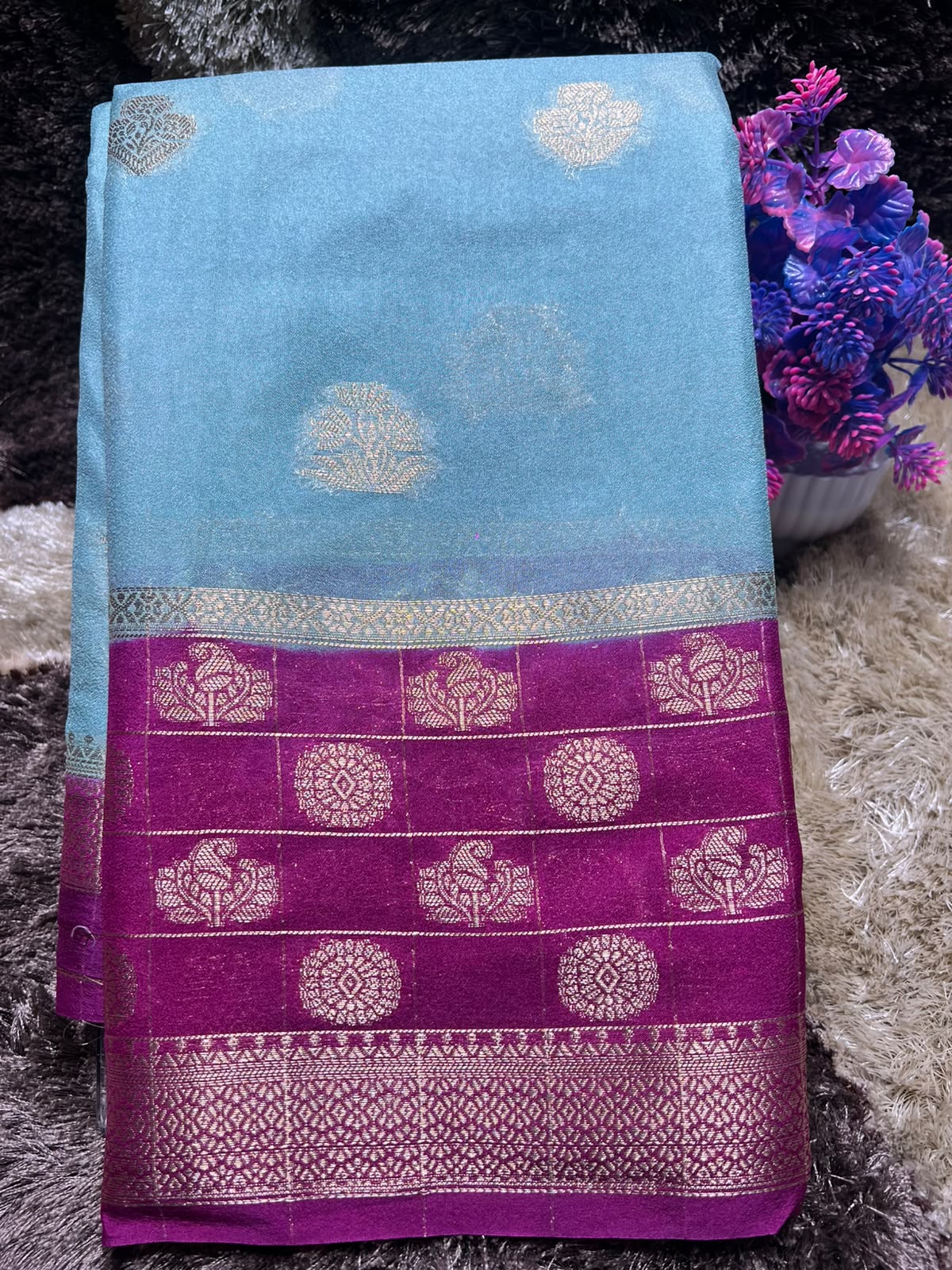 Artificial / Mix Crape Sarees