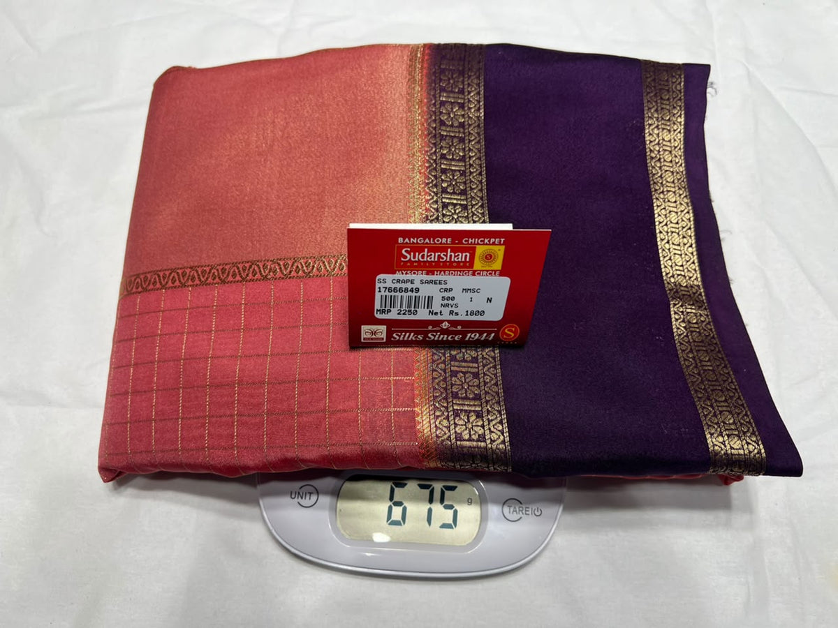 Artificial / Mix Crape Sarees