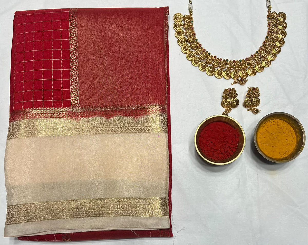 Artificial / Mix Crape Sarees