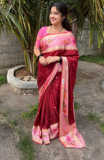 Artificial / Mix Crape Sarees