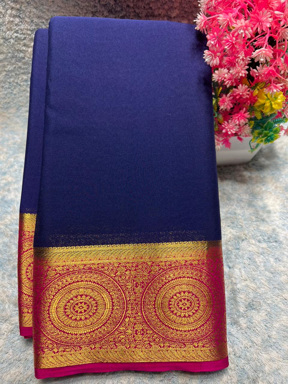 Artificial / Mix Crape Sarees