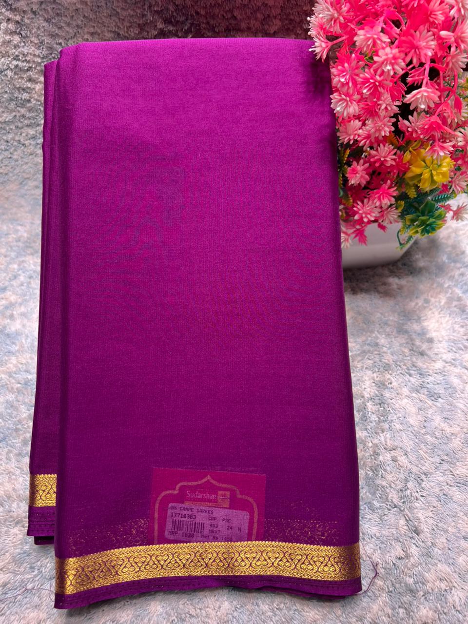 Artificial / Mix Crape Sarees