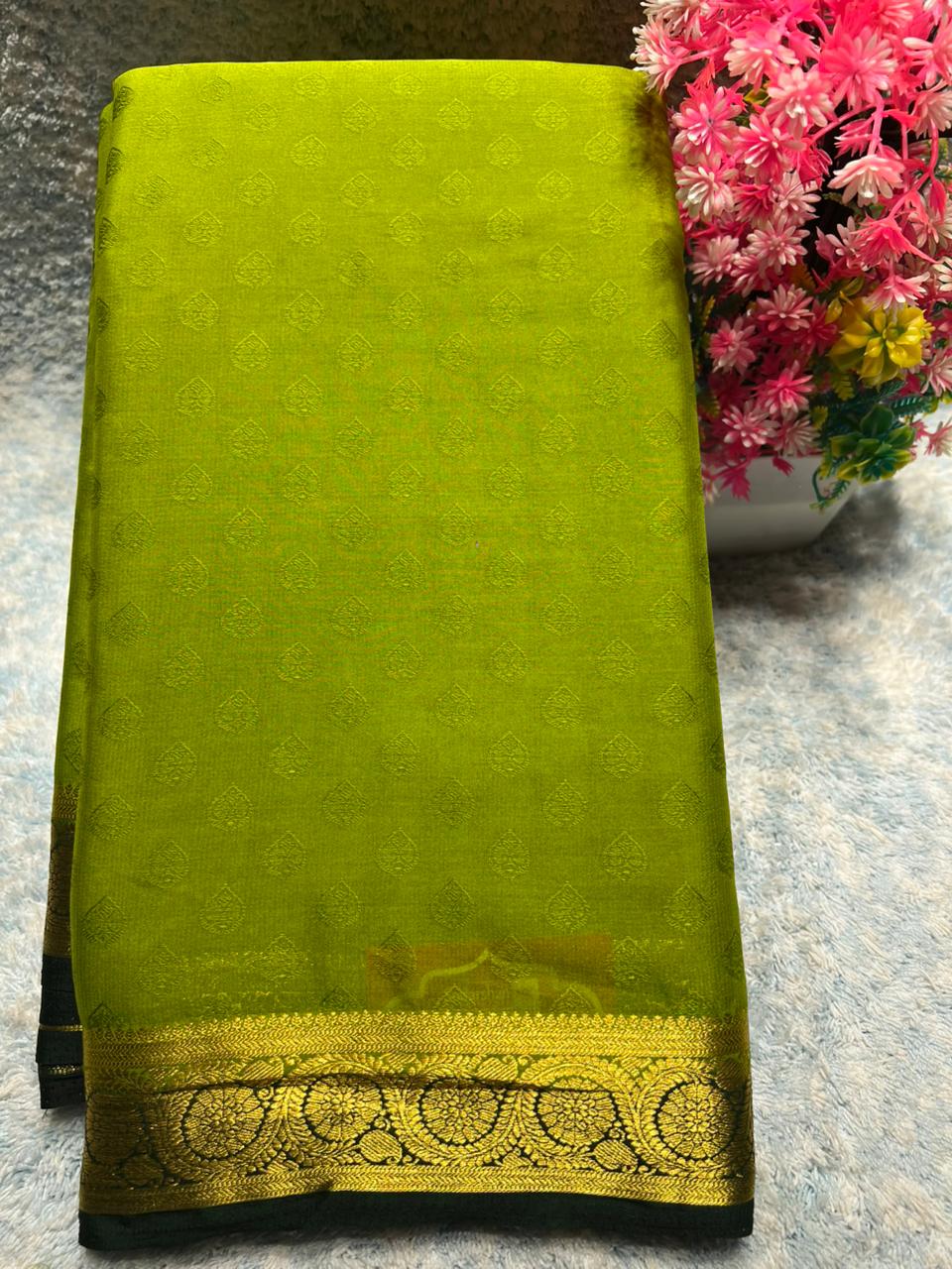 Artificial / Mix Crape Sarees