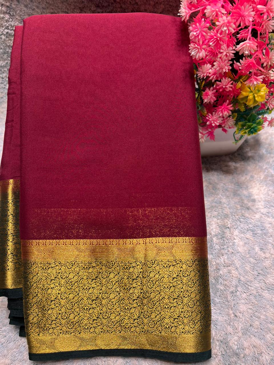Artificial / Mix Crape Sarees