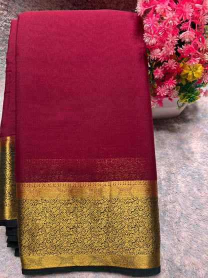 Artificial / Mix Crape Sarees