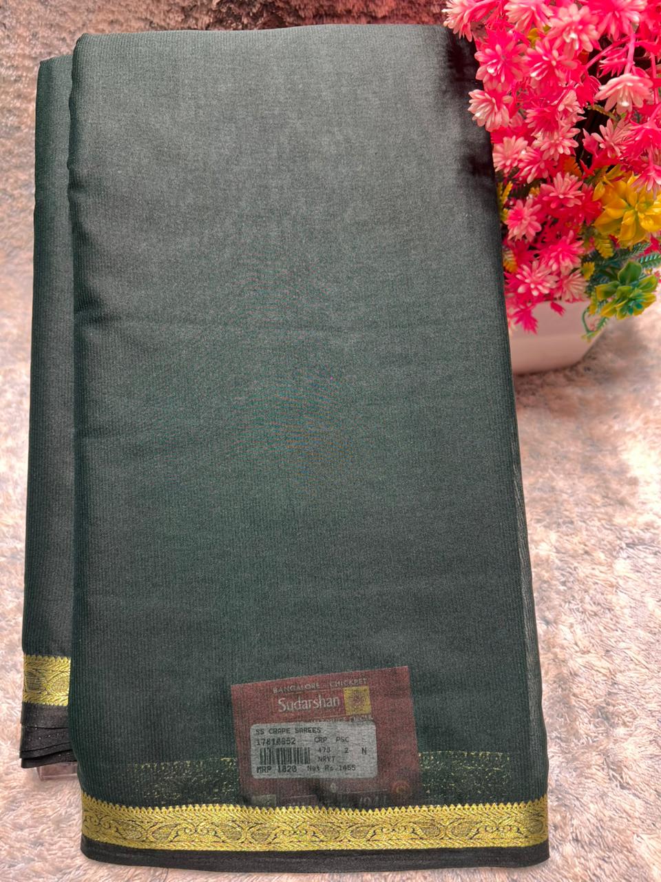 Artificial / Mix Crape Sarees