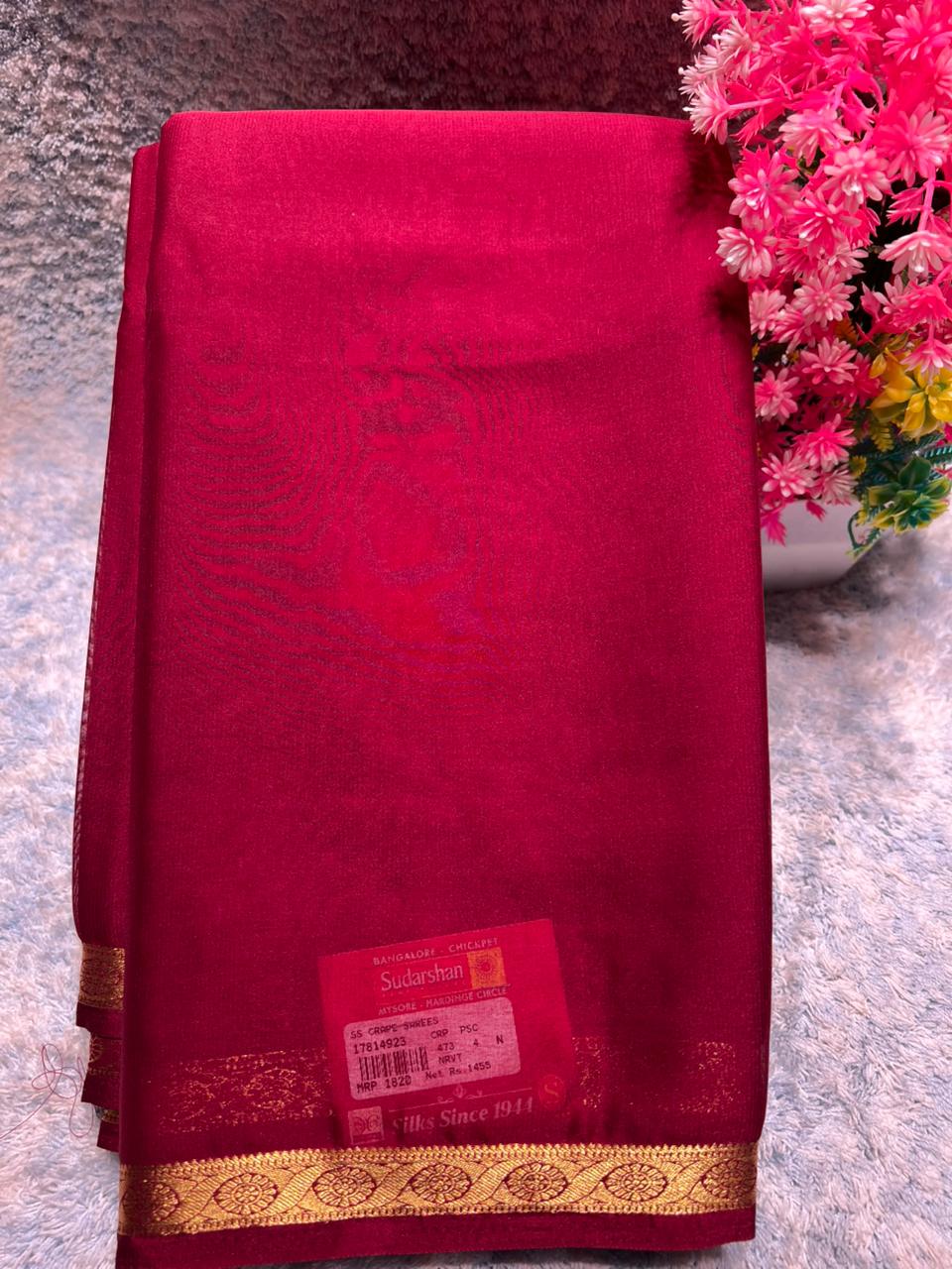 Artificial / Mix Crape Sarees