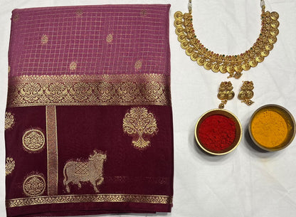 Artificial / Mix Crape Sarees