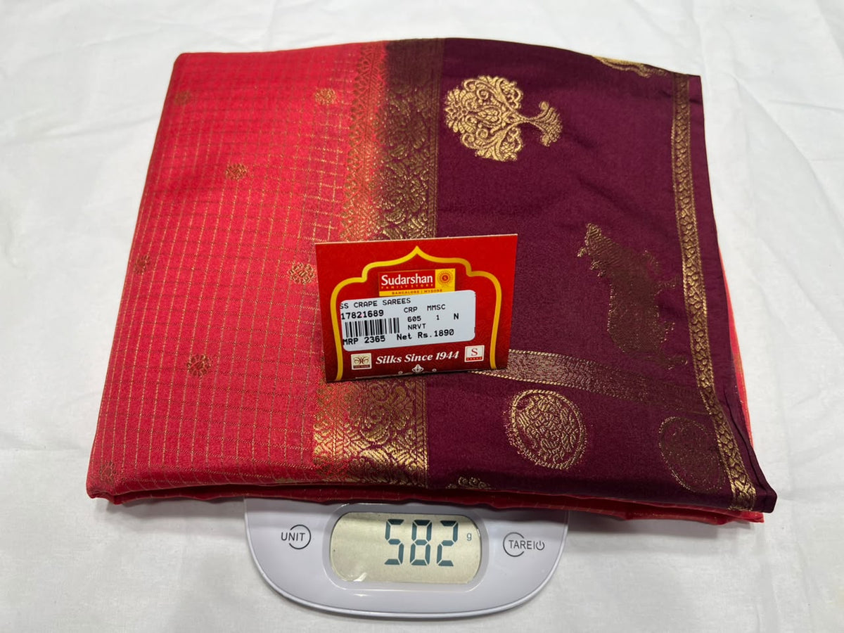 Artificial / Mix Crape Sarees