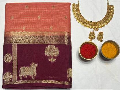 Artificial / Mix Crape Sarees