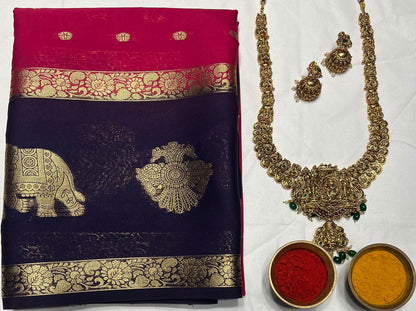 Artificial / Mix Crape Sarees