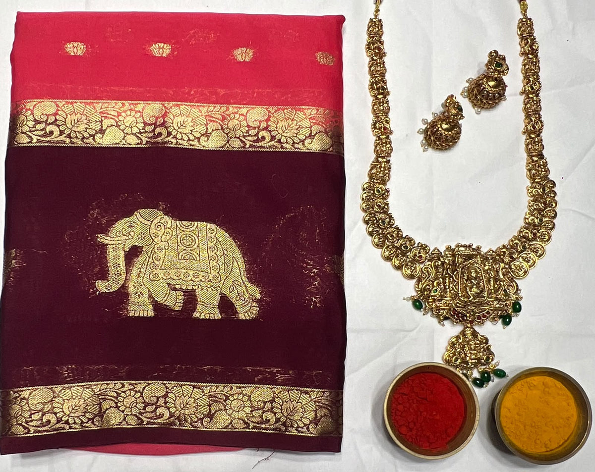 Artificial / Mix Crape Sarees