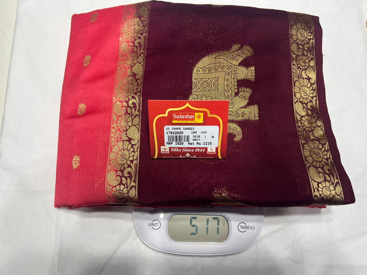 Artificial / Mix Crape Sarees