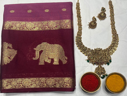 Artificial / Mix Crape Sarees