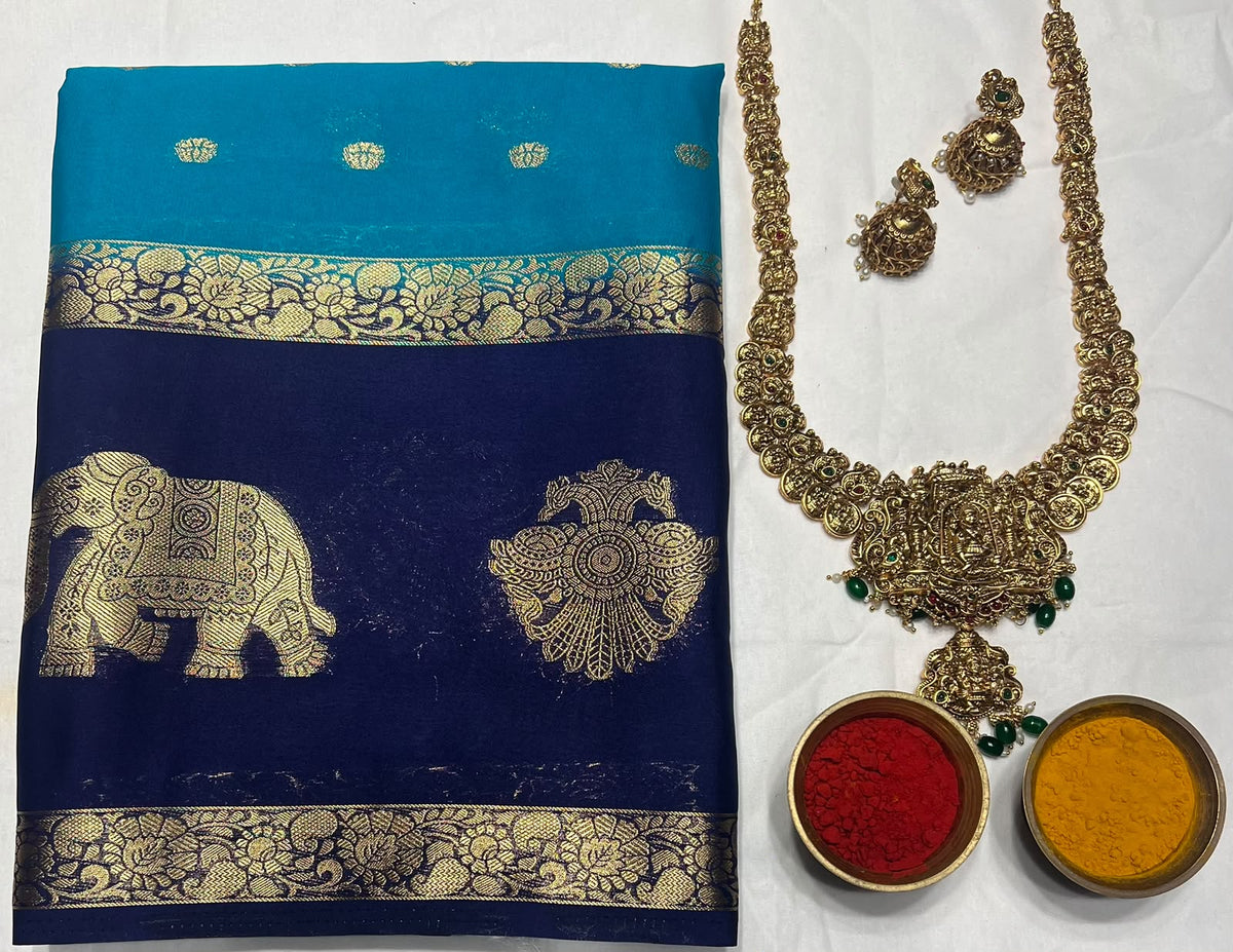 Artificial / Mix Crape Sarees