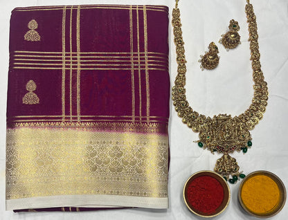 Artificial / Mix Crape Sarees