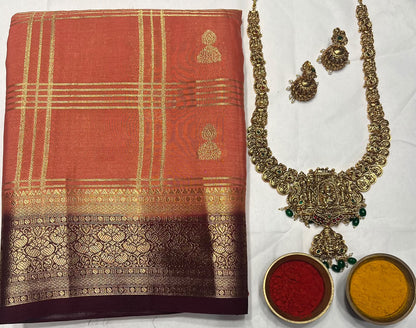 Artificial / Mix Crape Sarees