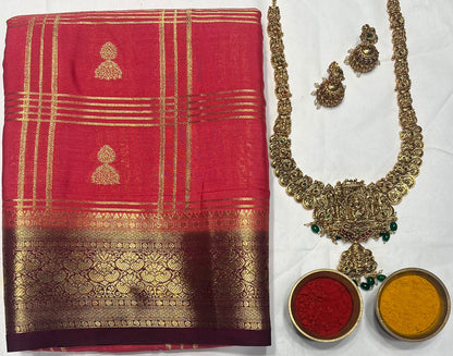Artificial / Mix Crape Sarees