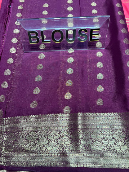 Artificial / Mix Crape Sarees
