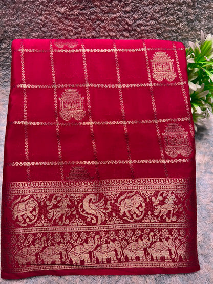 Artificial / Mix Crape Sarees