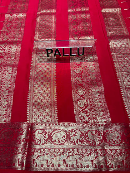 Artificial / Mix Crape Sarees