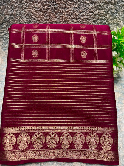 Artificial / Mix Crape Sarees