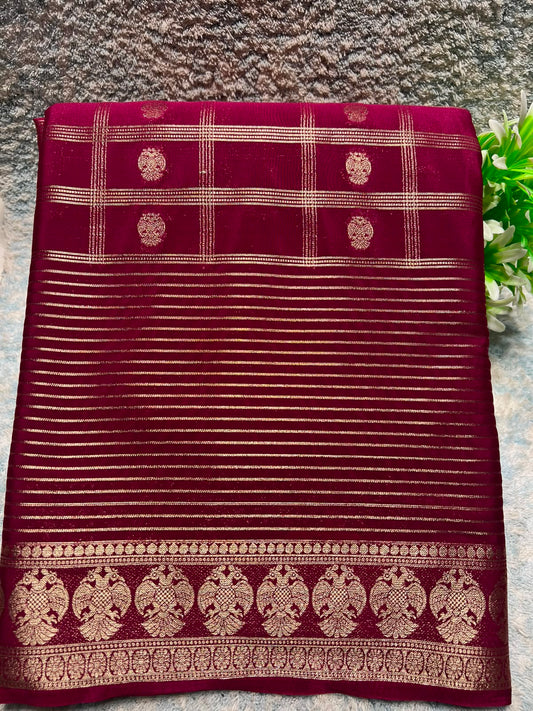Artificial / Mix Crape Sarees