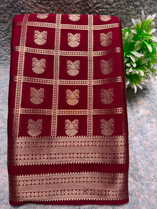 Artificial / Mix Crape Sarees