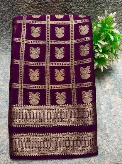 Artificial / Mix Crape Sarees