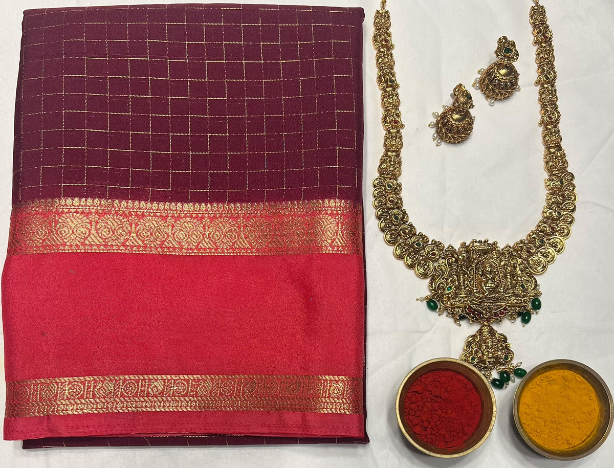 Artificial / Mix Crape Sarees