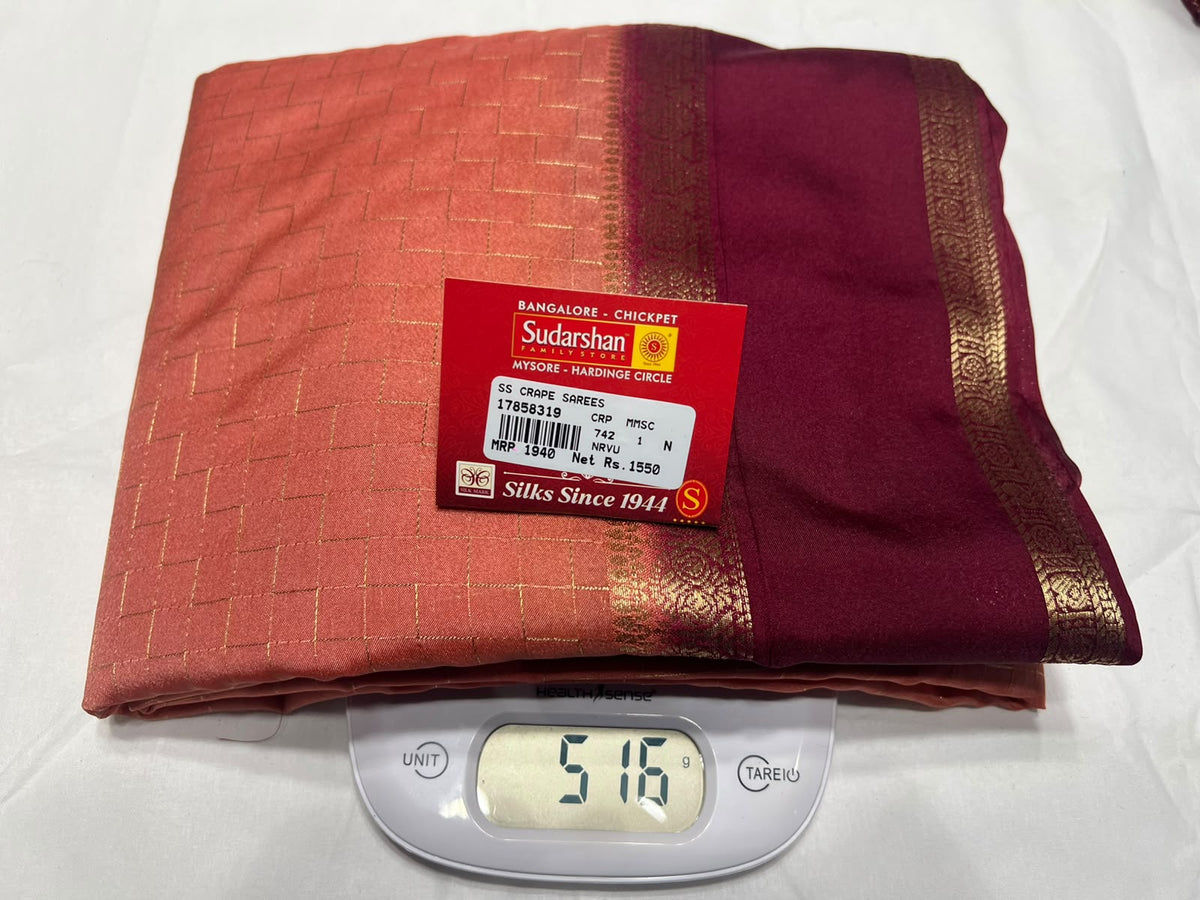 Artificial / Mix Crape Sarees