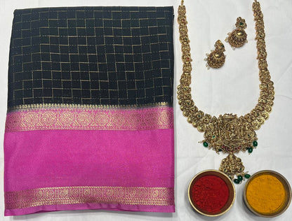 Artificial / Mix Crape Sarees