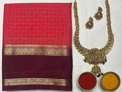 Artificial / Mix Crape Sarees