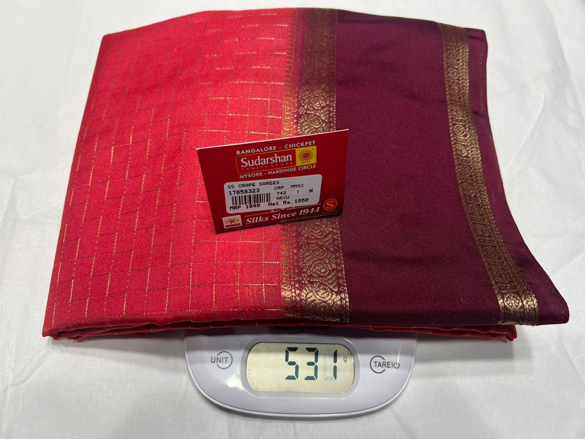 Artificial / Mix Crape Sarees