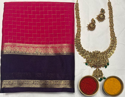 Artificial / Mix Crape Sarees
