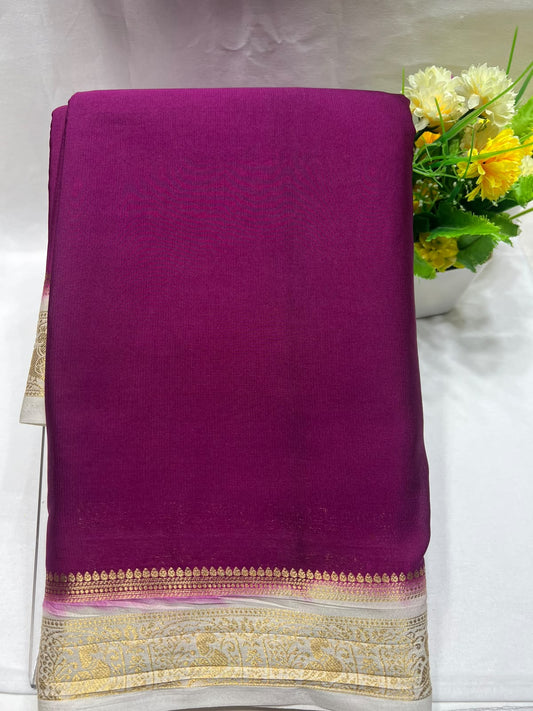 Artificial / Mix Crape Sarees