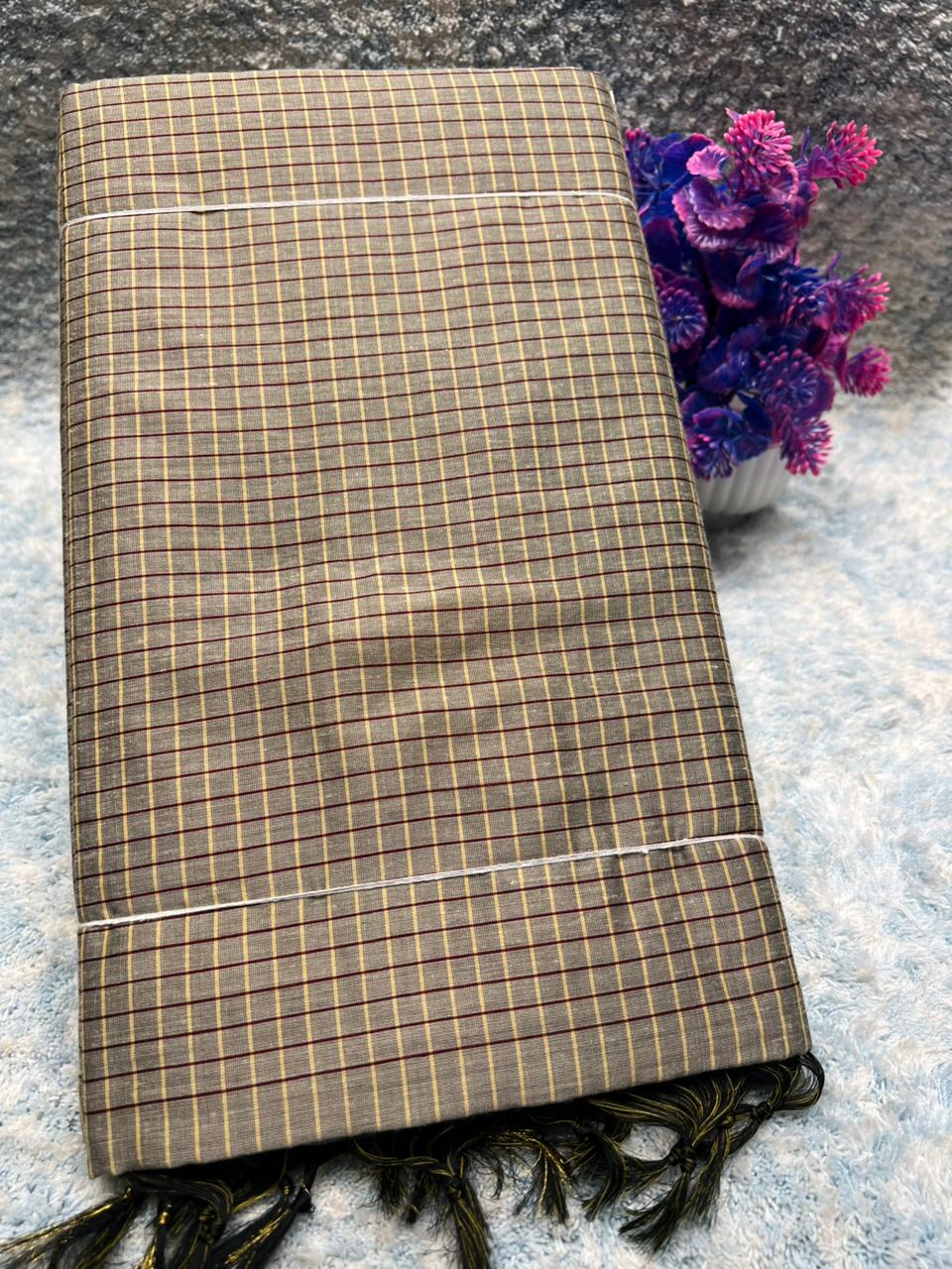 Pure Cotton Silk Saree.