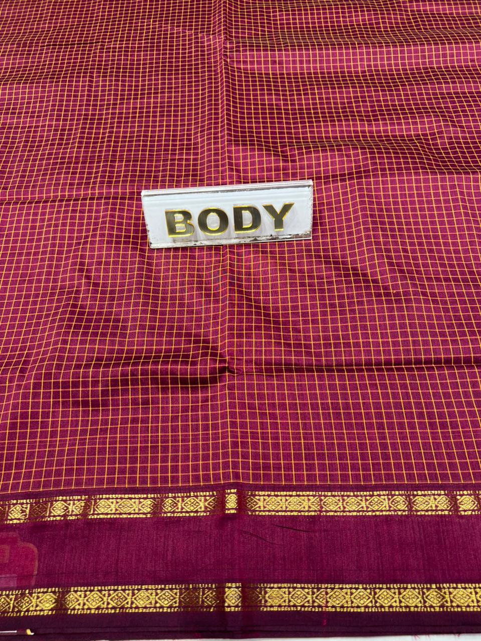 Pure Cotton Silk Saree.