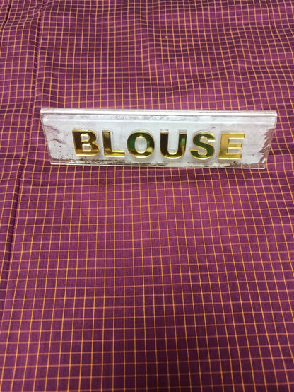 Pure Cotton Silk Saree.