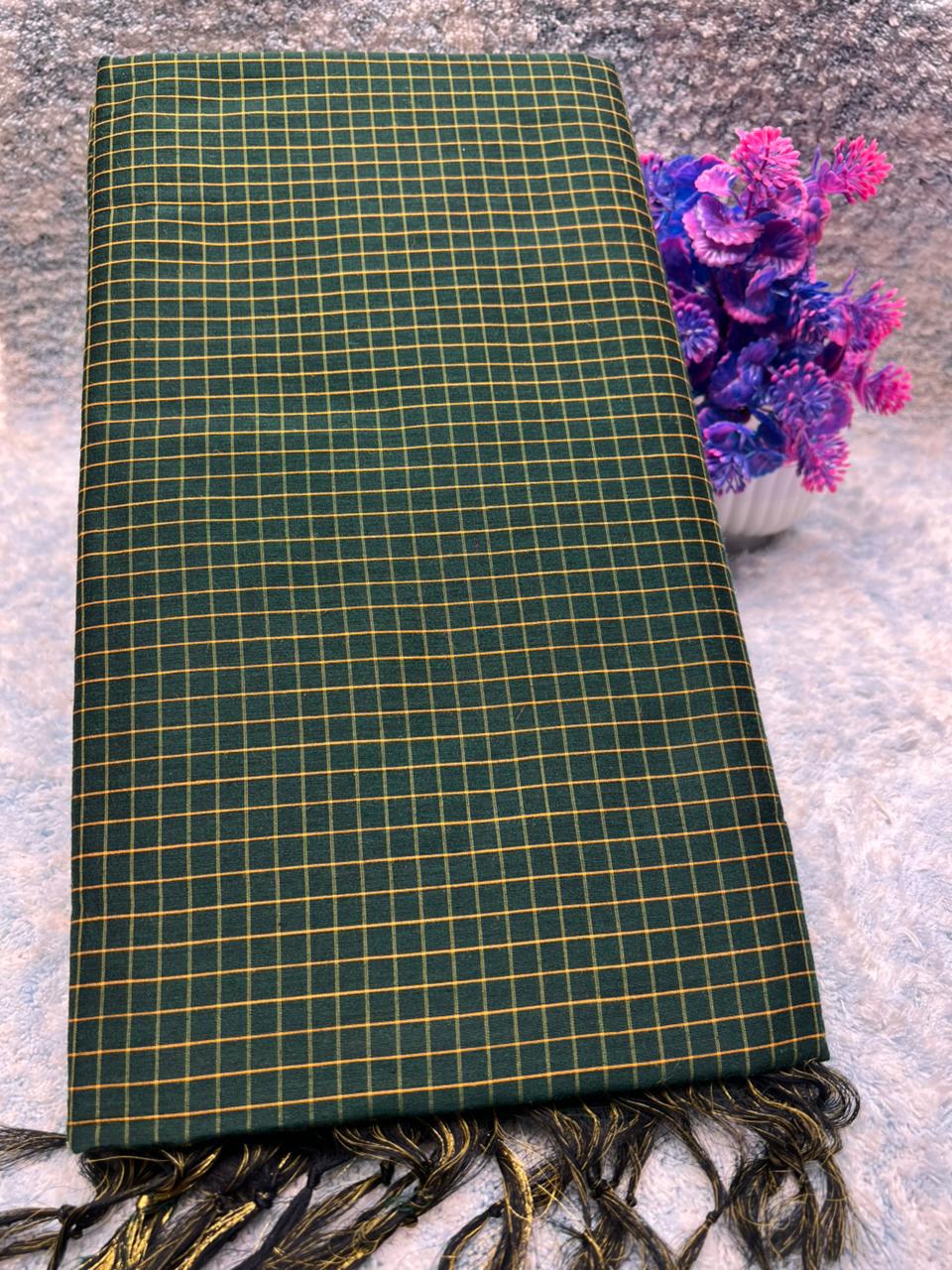 Pure Cotton Silk Saree.