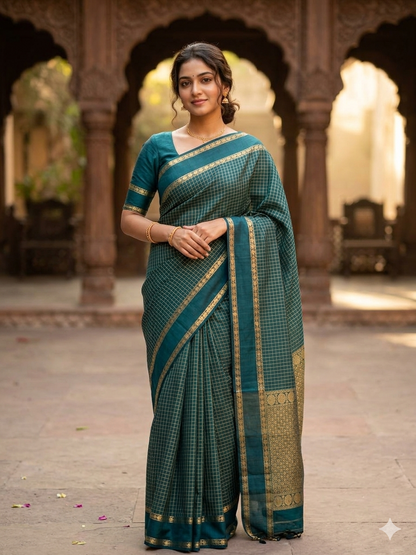 Pure Cotton Silk Saree.