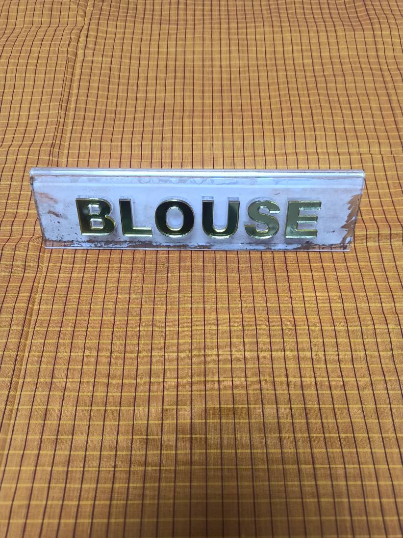 Pure Cotton Silk Saree.